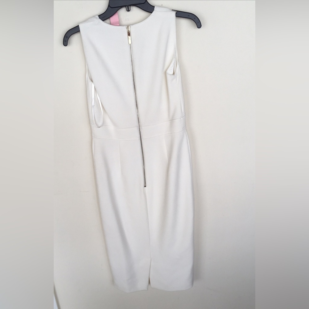 NWT Ted Baker Fitted White Dress - Picture 4 of 6